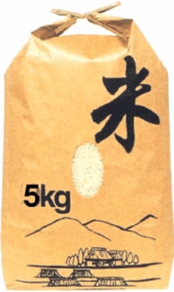 画像1: クラフト 米袋 お米 5kg用 「米」 20枚 (1)