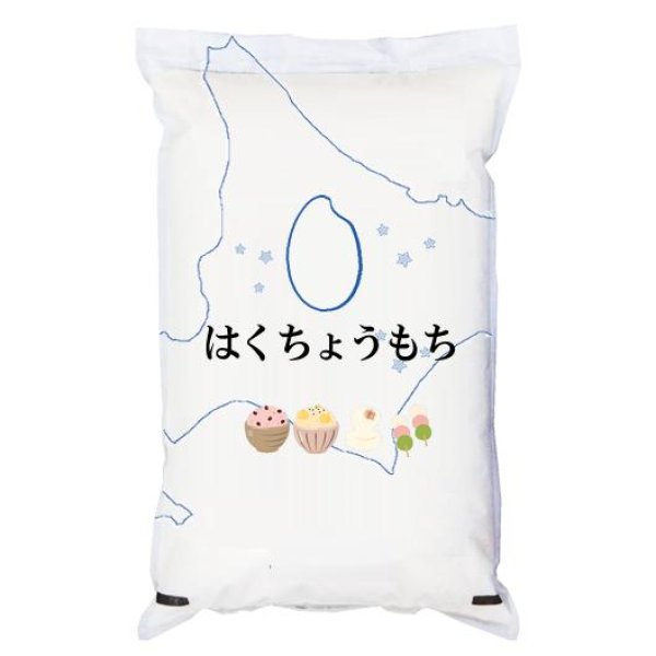 画像1: 【米麺・玄米麺 加工対応】 もち米 令和5年産 北海道産 はくちょうもち 5kgx1袋 (1)