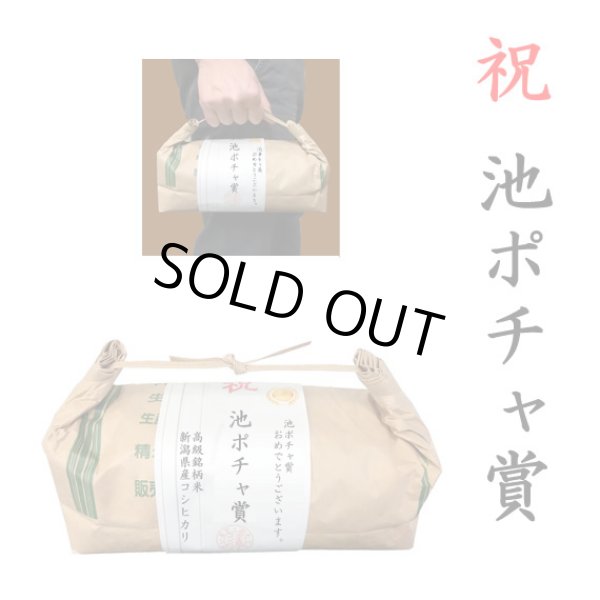画像1: 【ゴルフコンペ賞品・景品】 「池ポチャ賞」 高級銘柄米 新潟県産コシヒカリ 2kg ハンディタイプ (1)