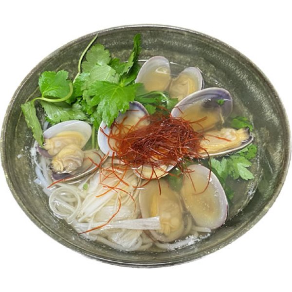 画像2: 【送料無料】【投函便】甲州米麺 細麺 4食分 グルテンフリー あさりスープ付 (2)