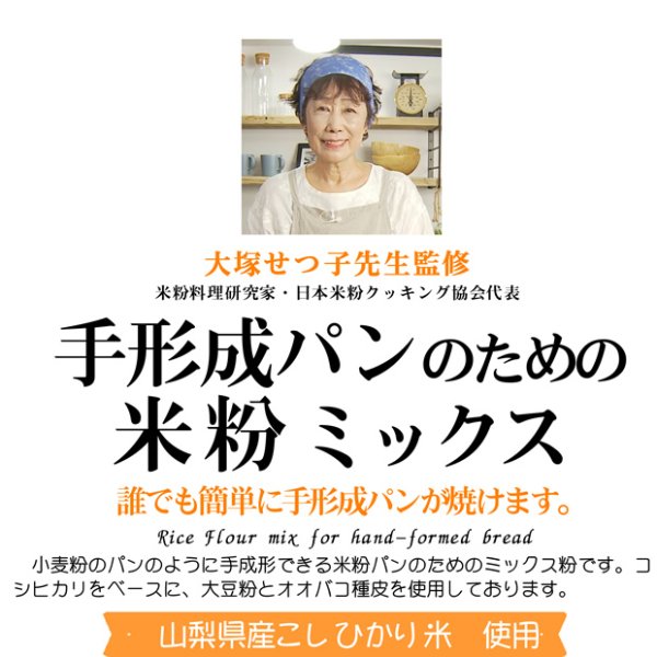 画像1: 【送料無料】【投函便】手形成 パン用米粉ミックス 大塚せつ子 監修 900g（投函便） (1)