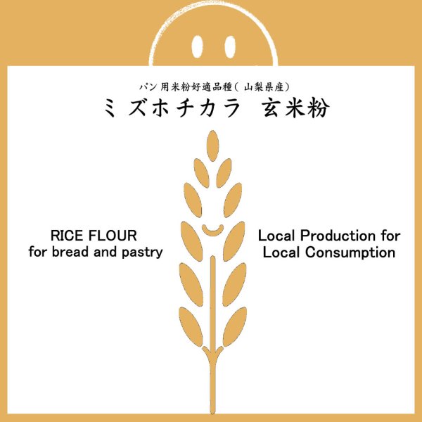 画像1: パン用玄米粉 ミズホチカラ （山梨県産） 2kgx1袋 (1)